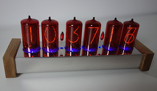 Nixie Uhr mit 30 mm Ziffernhhe (Z566M)