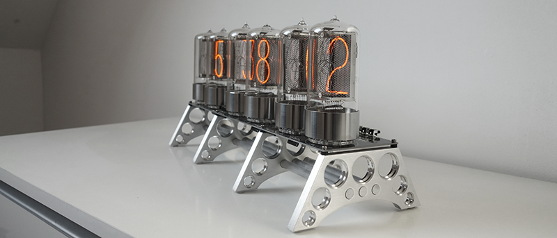 Nixie Uhr mit 53 mm Ziffernhhe (RZ568M)