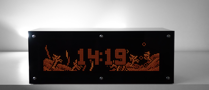 plasma DMD clock "Run-DMD" (Vishay APD-128G032) 